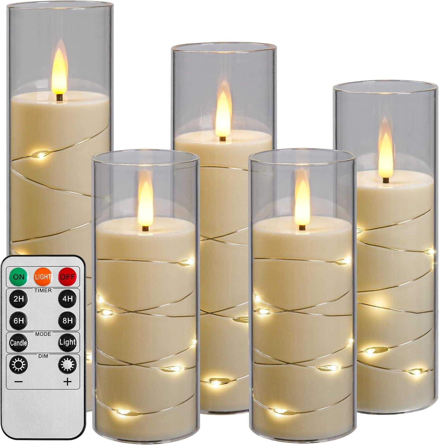 Candela LED Stellata: Il Regalo Romantico con Luci a Corda e Timer