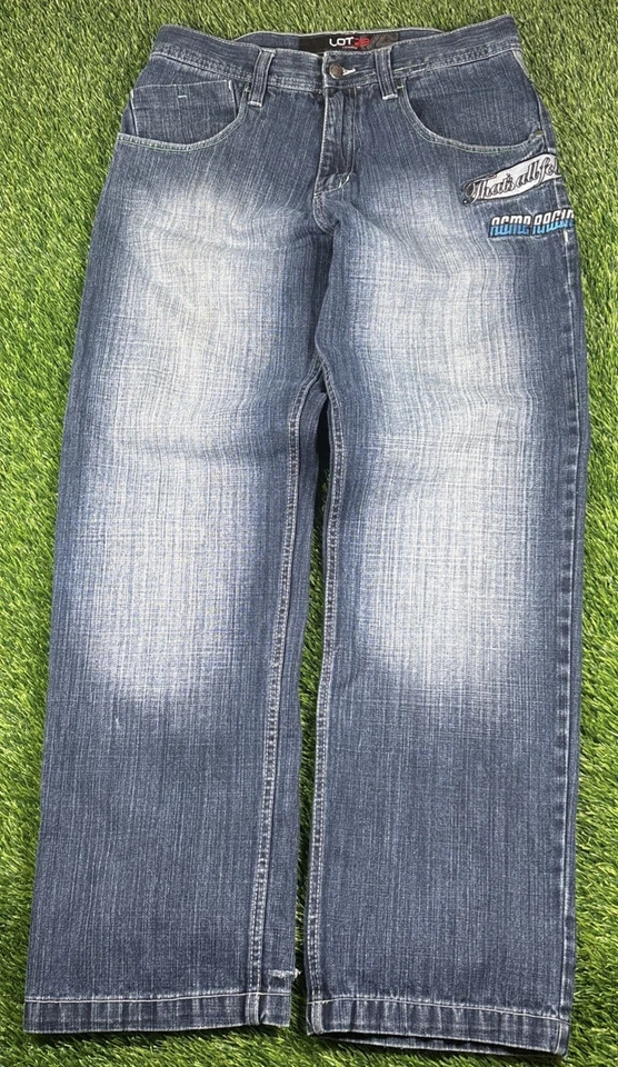 VTG LOT 29 Jeans Mens 32 x 32 Baggy Looney Tunes Embroidered Skater Y2K Street - Image 2 of 4