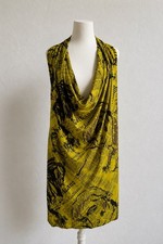 John Galliano Newspaper Print Kleid Spring/Su...