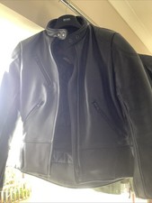 Scott Ladies Leather Motorbike Jacket Uk Size 8