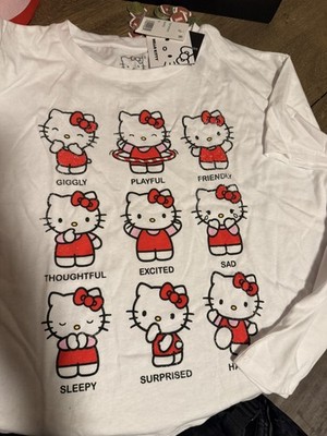 HELLO KITTY Grayson Threads Womans Size XL Crewneck Tee Lightweight  NWT