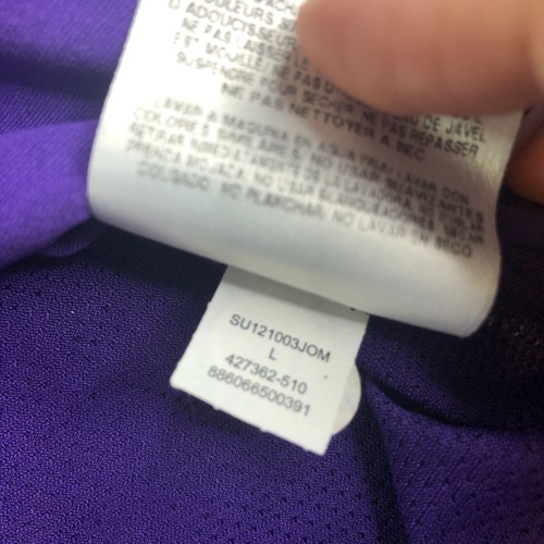 Nike Jordan Training Shirt Mens Large Purple Short Sleeve Compression Gym Fitted - Picture 7 of 9