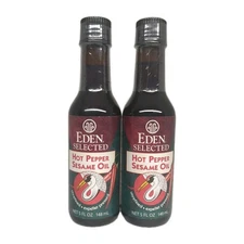 2 Eden Foods Sesame Oil, Hot Pepper, 5 Fl Oz Best by:02/2026