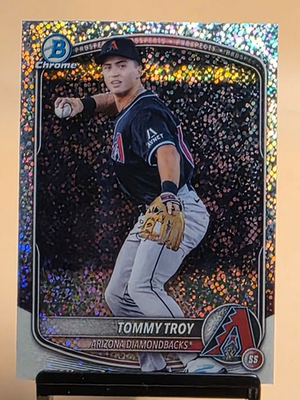 #ad 2025 TOPPS BOWMAN DRAFT TOMMY TROY SPARKLE REFRACTOR #BDC 36 $4.50