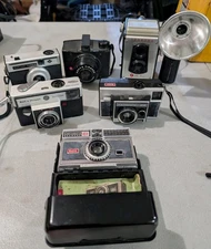 Lot Of 6 Vintage Cameras, Kodak, Spartus, Ansco, Agfa, Bell &Howell