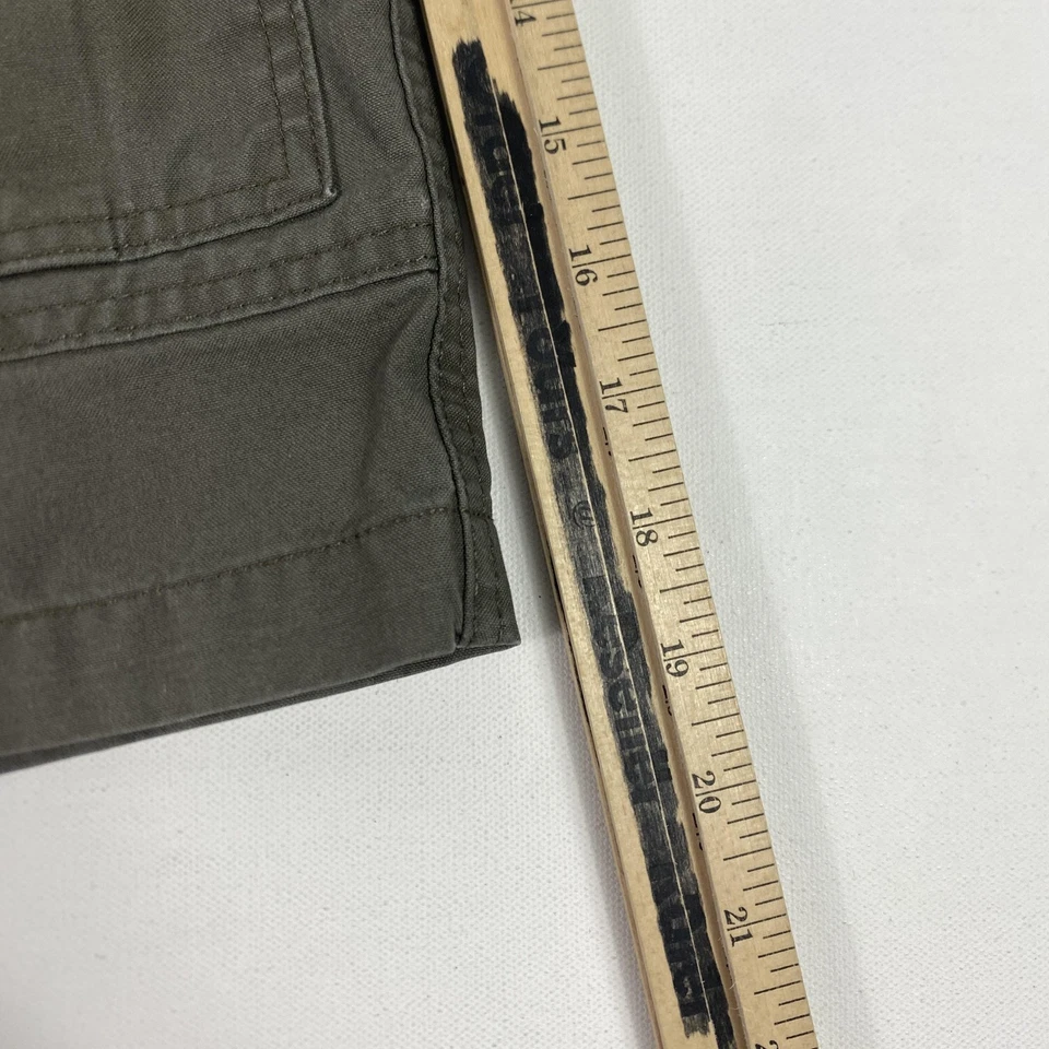 Pantalones Cortos Carga Savane Para Hombres W36 Verde Oliva Cintura Elástica Bolsillo Informal Chino Foto 2 de 4