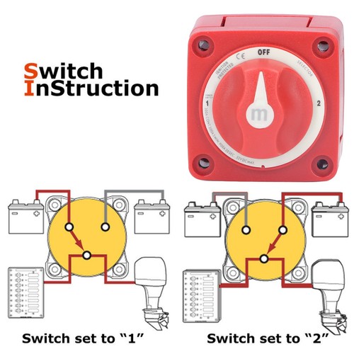 Battery Switch 300A Battery Power Cut Master Switch For Car Truck Trailer RV For - Picture 9 of 24