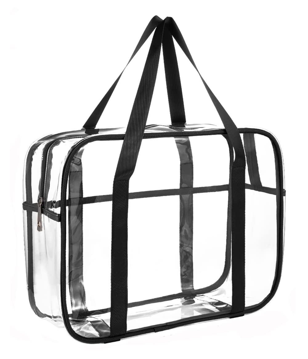 Clear Thick Waterproof Transparent Toiletry Cosmetic Bag for Makeup