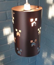 Minecraft Creeper  Decoration Lampshade Lights Kids Present Bedroom black Gamers
