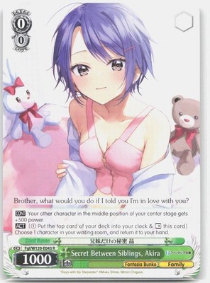 Secret Between Siblings Akira R FOIL Fujimi Fantasia Bunko Vol2 Fgi/W120-E043 NM