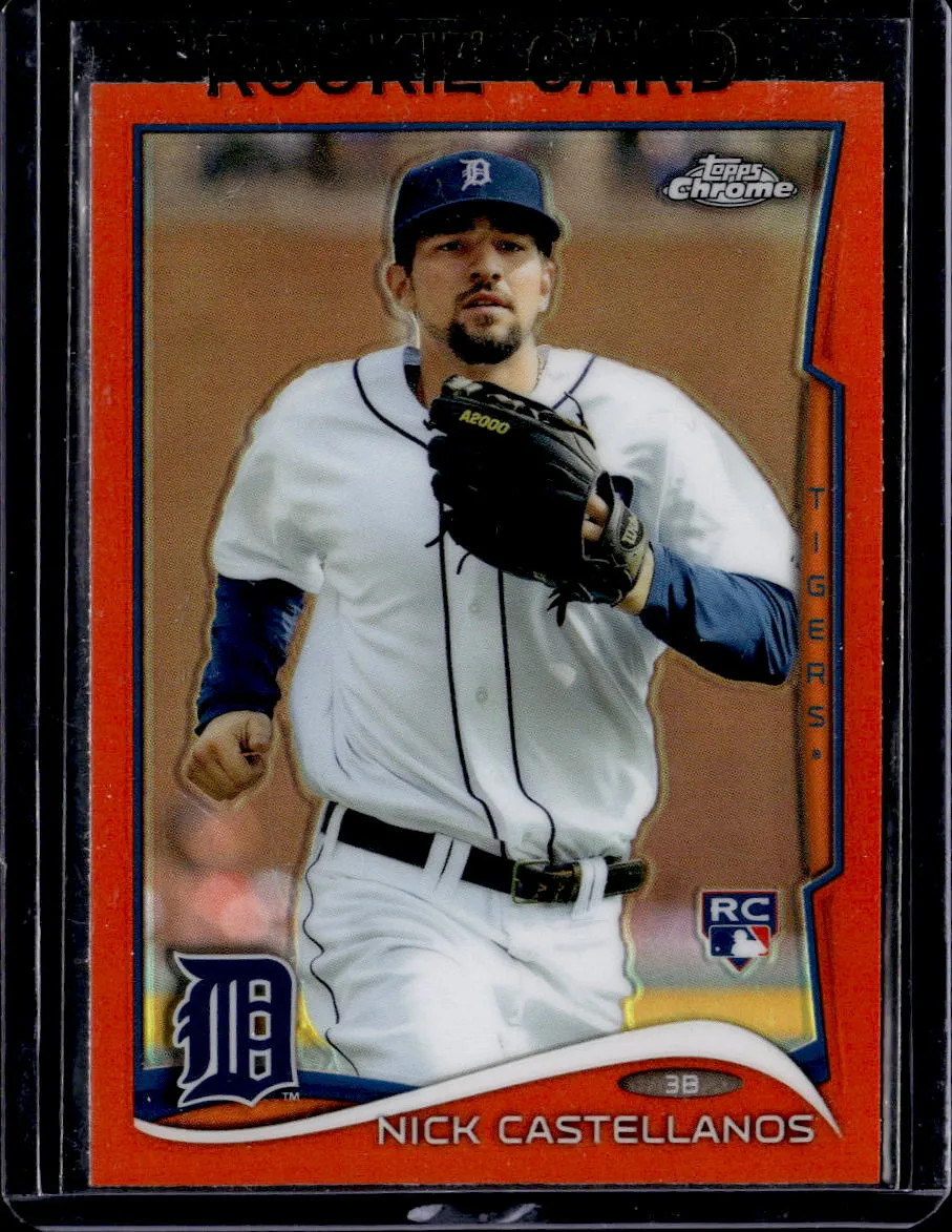 2014 Topps Chrome Nick Castellanos #4 Orange Refractor RC