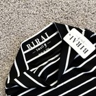 BIRAL Women's Black & White Striped Knit Pull-On Pencil Midi Skirt Size S — photo 4