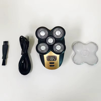 5-Head Waterproof Electric Shaver Rechargeable Beard Trimmer