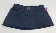 Build A Bear Jean Skirt Dark Blue Used