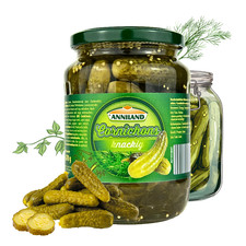 ANNILAND Cornichons (12 x 670g) G&uuml;rkchen - Gew&uuml;rzgurken