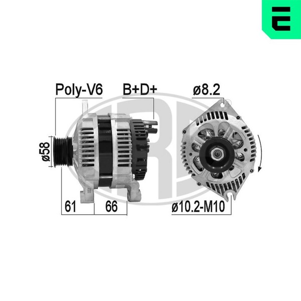 Lichtmaschine Generator Lima ERA 210849A FüR Peugeot CitroËN Fiat 14V Ducato Bus-image
