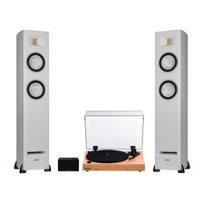 Fluance RT82 Vinyl Turntable, Ri91 Powered Floorstanding Speakers, PA10 Preamp