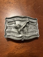 Vintage United States Of America Bicentennial 1776-1976 Belt Buckle