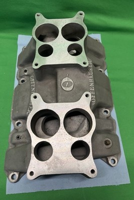 Offenhauser 5191 Buick Nailhead Dual Quad 401 425 2x4 Intake Manifold SPREADBORE