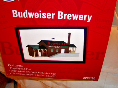 Lionel 2229190 Budweiser Brewery Building Plug expand Play O 027 New MIB Sealed