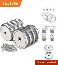 Neodymium Cup Magnets,Rare Earth Magnets with100 LBS Holding Force,Dia 1.26 i...