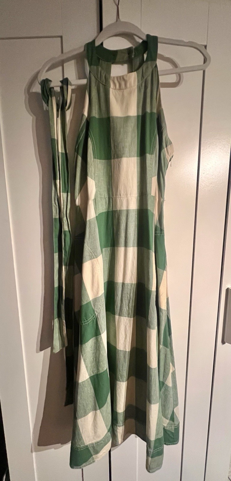 Maeve Anthropologie Green And White Dress Size 10