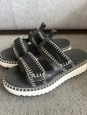 Chloé Nama Platform Slides Black Suede Leather EU 42 / UK 8