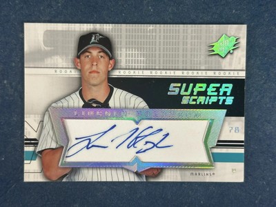 2004 UD SPx Super Scripts Lincoln Holdzkom Autograph Marlins