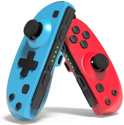 Bluetooth Wireless Joycon Controller Red & Blue with 6-Axis Motion Sensor