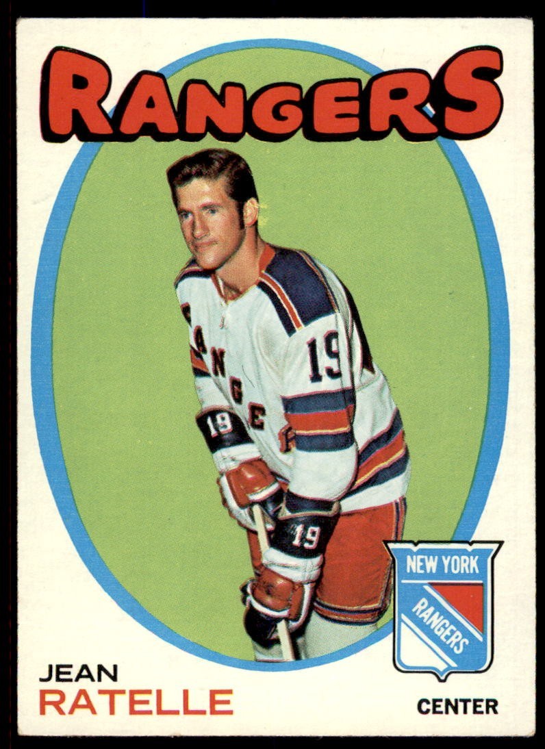 1971-72 Topps #97 JEAN RATELLE  New York Rangers  EX-EX+