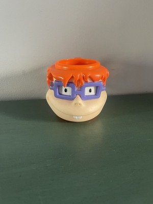 Vintage Rugrats Chuckie Finster Kids Cup 3D Face Mug Applause Viacom 1997