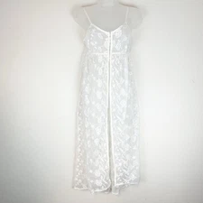 Lace Overlay Medium Sheer Ethereal Romantic Feminine Fairy Boho Whimsy Angelic M