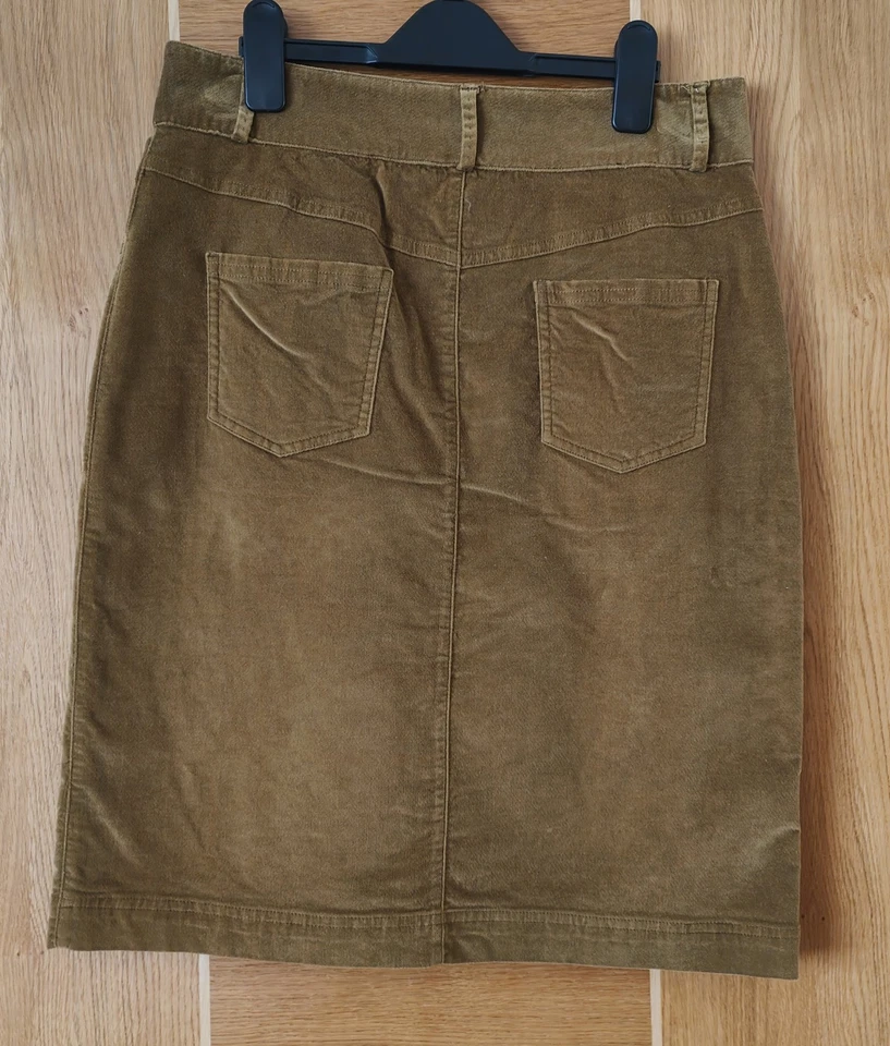 Laura Ashley Velvet Skirt Knee Length Size 10 - Image 2 of 4