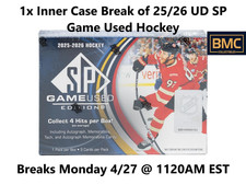 Minnesota Wild 2025-26 UD SP Game Used Hockey 1x Inner Case Break #1