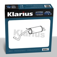 Klarius ESD Auspuff Endtopf + Anbauteile für Skoda Fabia Combi 2001-2007