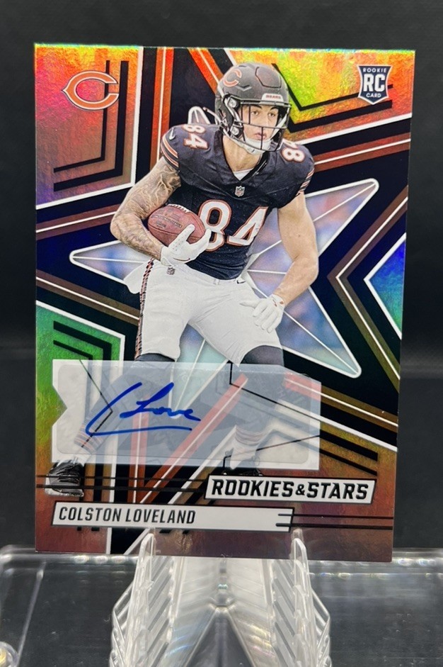 2025 COLSTON LOVELAND AUTO ROOKIE & STARS CHICAGO BEARS RC AUTOGRAPH