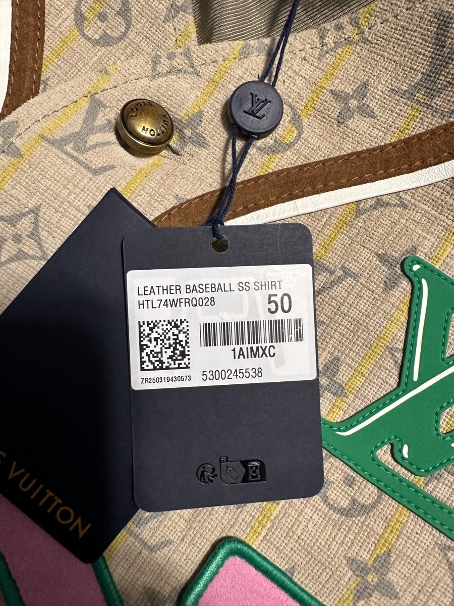 Louis Vuitton Leather Baseball Shirt | eBay