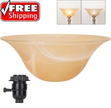Glass Lamp Shade Replacement for Torchiere Floor Lamps  Lamp Shade for Floor Lamp