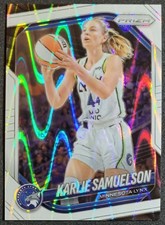 Karlie Samuelson 2025 Panini Prizm WNBA White Seismic #102 Minnesota Lynx Card