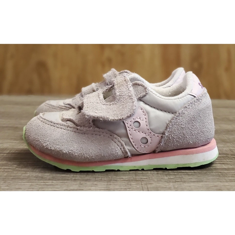 Saucony Baby Jazz крюк и петля кроссовки ребенка ясельного возраста размер 5,5 серый - Изображение 3 из 4