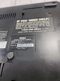 Sega Genesis Model 2 Console W Controller & Cables, Tested & Working