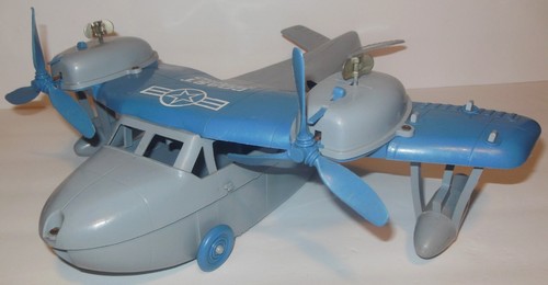 Vintage: Coast Guard Airplane Floatplane 1960s / 1970s Wind-up Toy.....Rare