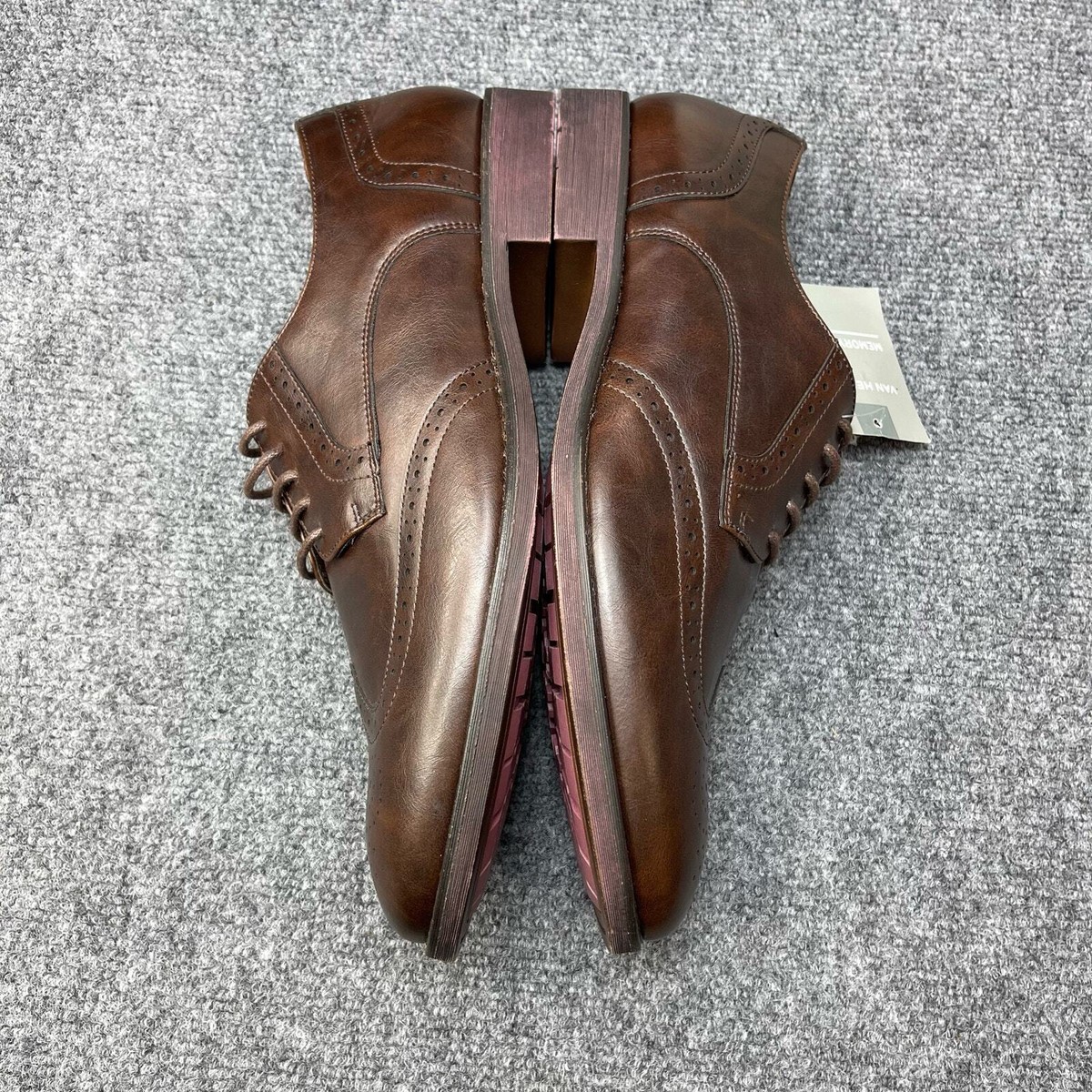 Van Heusen Comfort Wingtip Oxford Cognac Shoes Size 12 M Amazon.com | Van Heusen Men main image 2