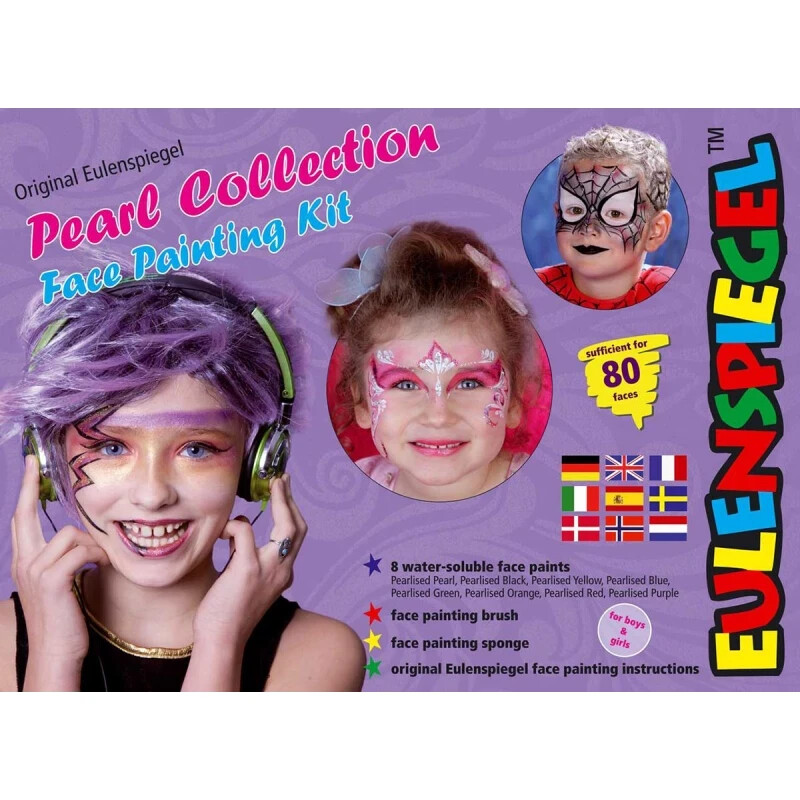 EULENSPIEGEL SET TRUCCO PEARL COLLECTION FACE PAINTING KIT - 1302G