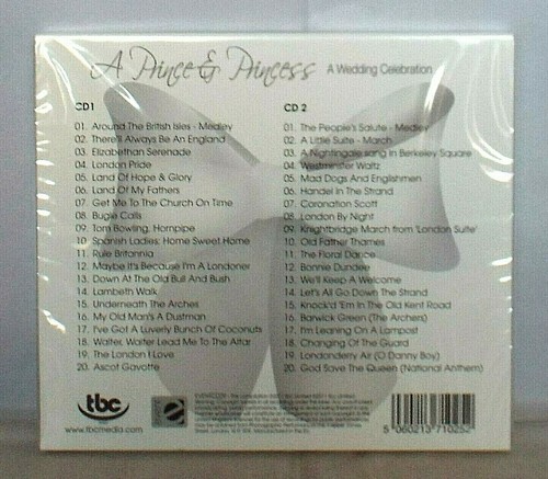 A Prince & Princess A Wedding Celebration 2 CD Box Set NEW 40 Best Of British - Imagen 2 de 3