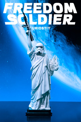 CuriosityArt Freedom Fighter Star Wars White Plus Ver Resin Figure H54CM(21.3in)