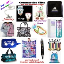 NEW Gymnastics gifts blankets bags bears + more for boy girl Mom Dad baby + more