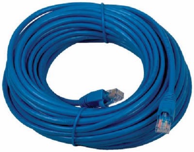 (12) ea AUDIOVOX RCA TPH533B 50' BLUE CAT5 CAT-5 NETWORK MODEM CONNECTION CABLE 