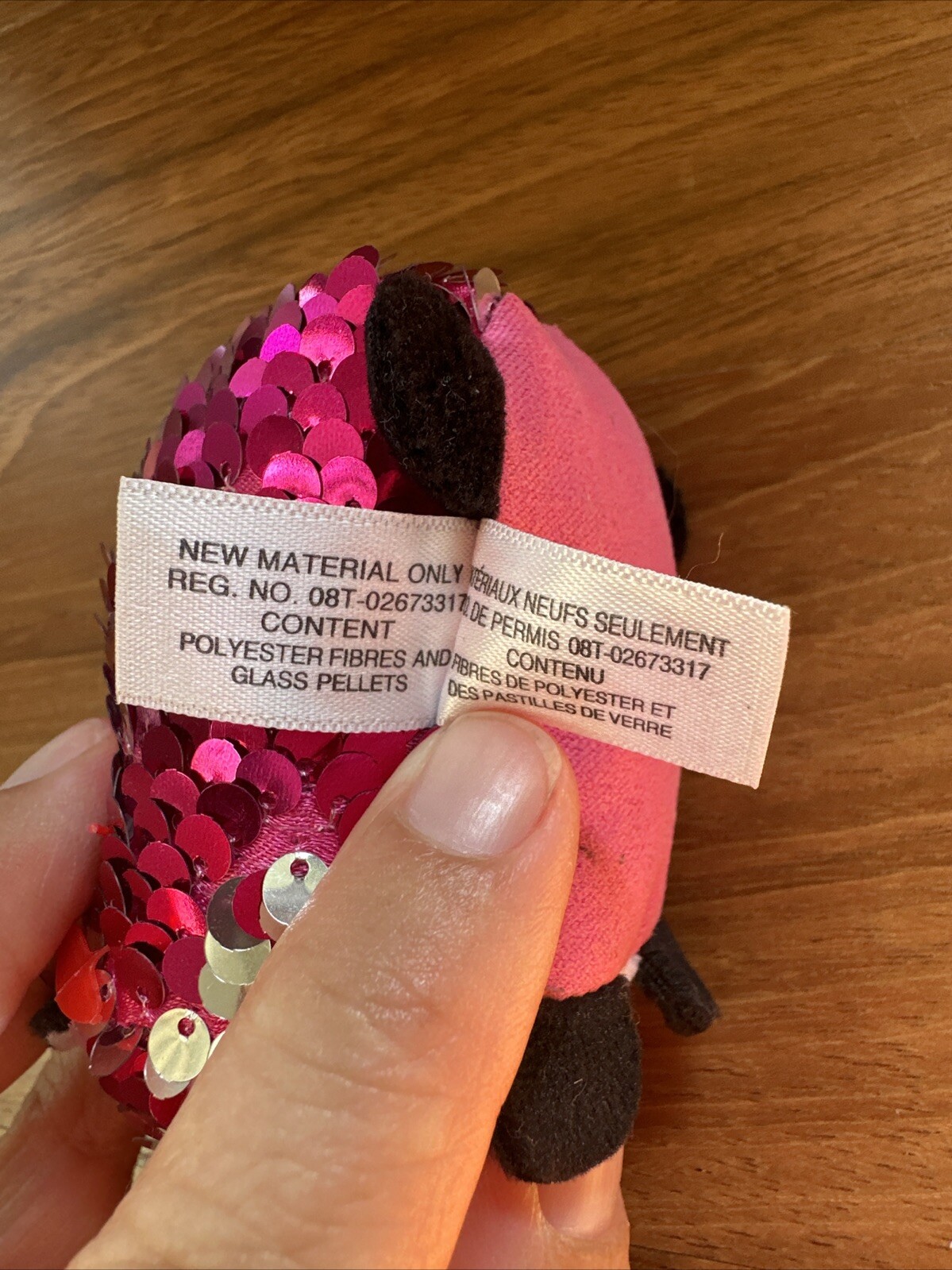 Jewel The Fox TY Teeny Tys 4" FLIPPABLES SEQUINS EUC Retired