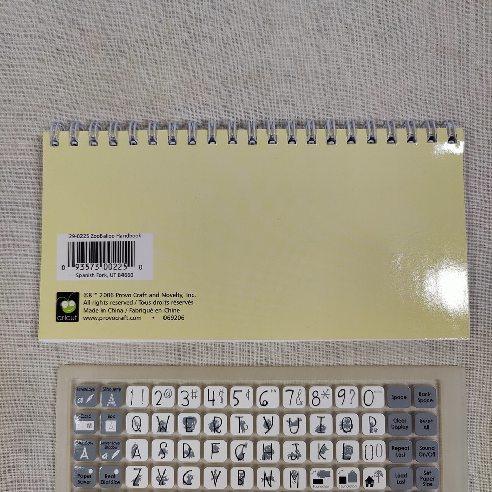 CRICUT Font Cartridge ZooBalloo Fancy Lettering NEW Open Box